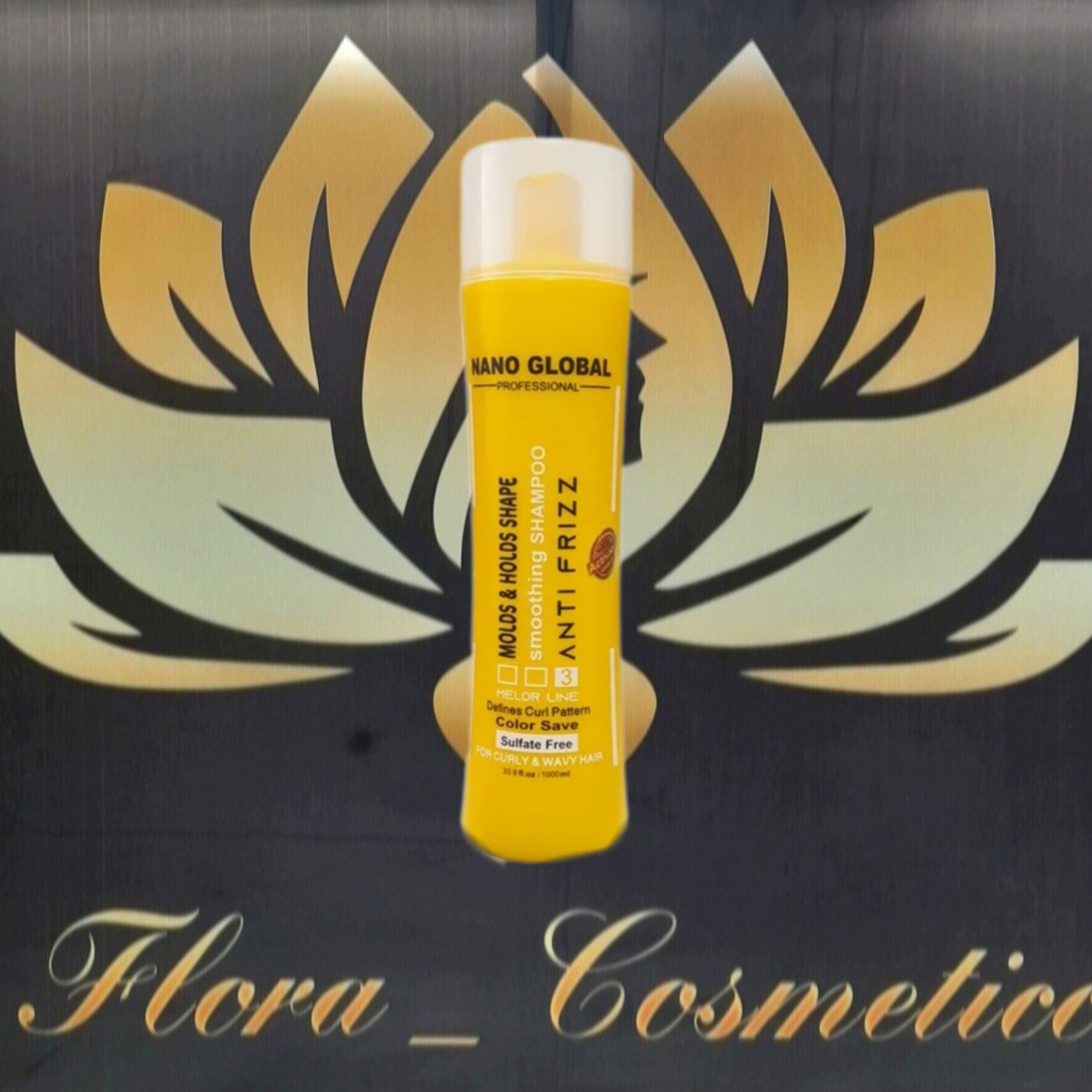 شامپو فری سولفات و احیا کننده ی مو های فر و وزدار نانوگلوبال ( 1000 ML )