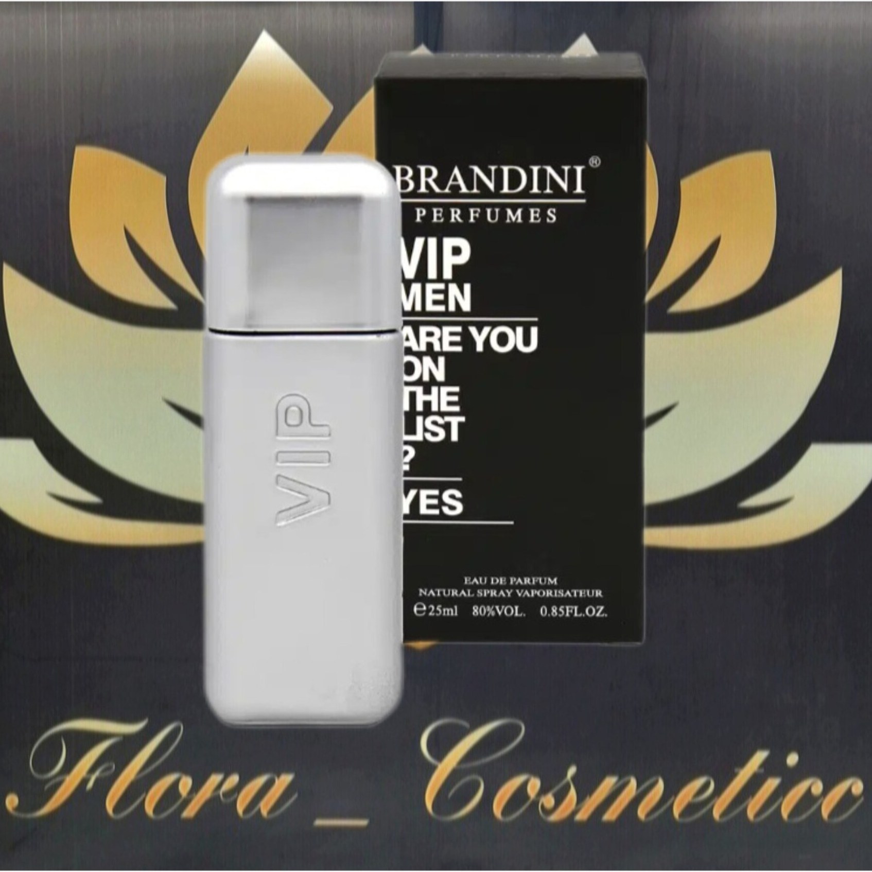 مینی ادکلن مردانه برندینی مدل VIP MEN  با ماندگاری بالا ( 25 ML )