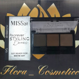 پالت سایه ی ابرو 3 عددی MISS 2M شماره ی 02 ( 4 ML )