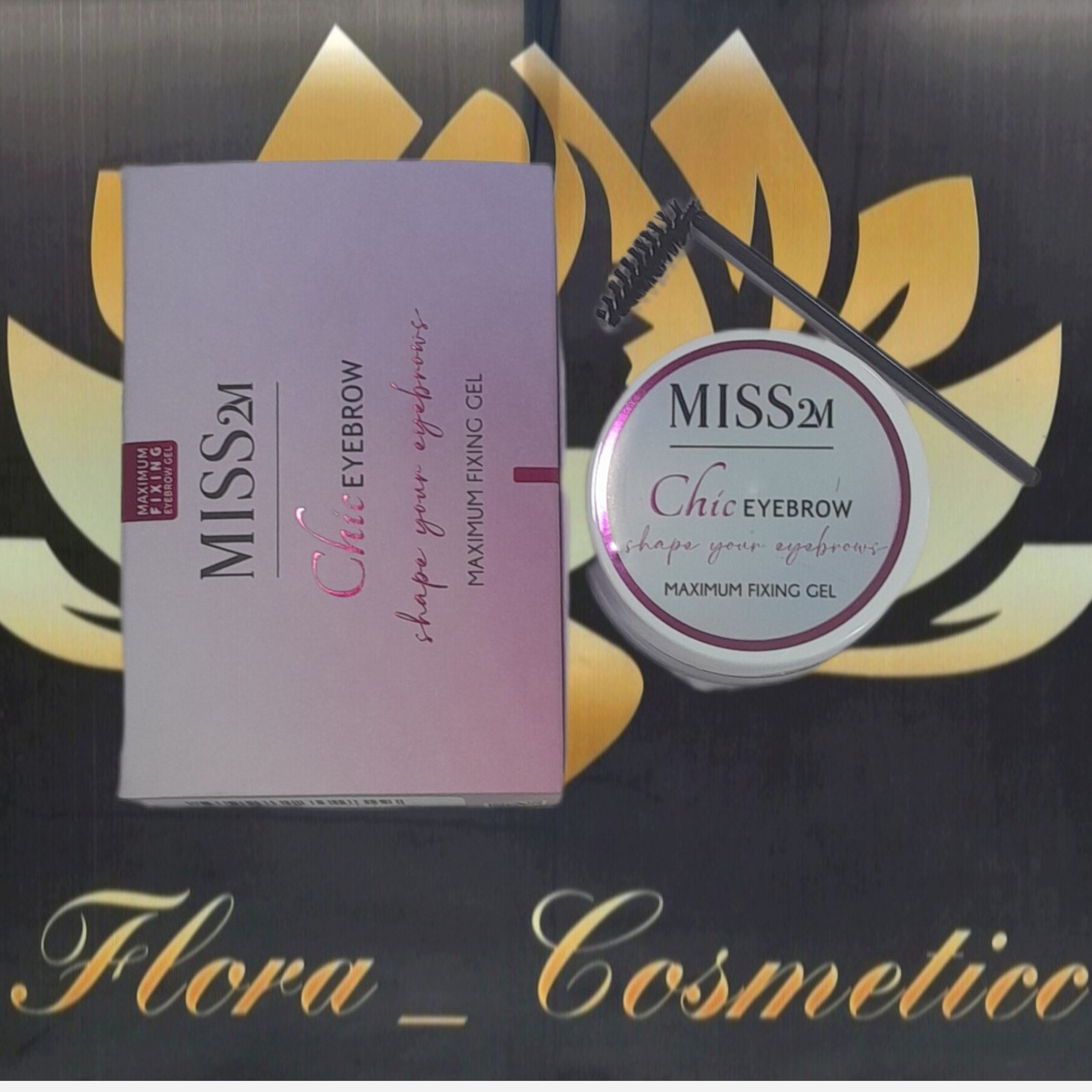 ژل ابرو کاسه ای MISS 2M همراه با براش ابرو ( 15 ML )