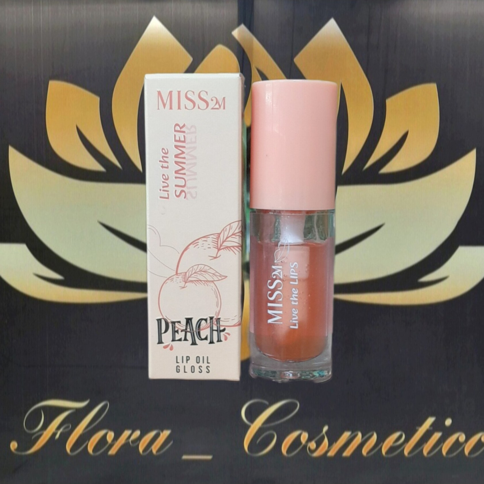 روغن لب MISS 2M رایحه ی PEACH شماره ی 02 ( 4 ML )