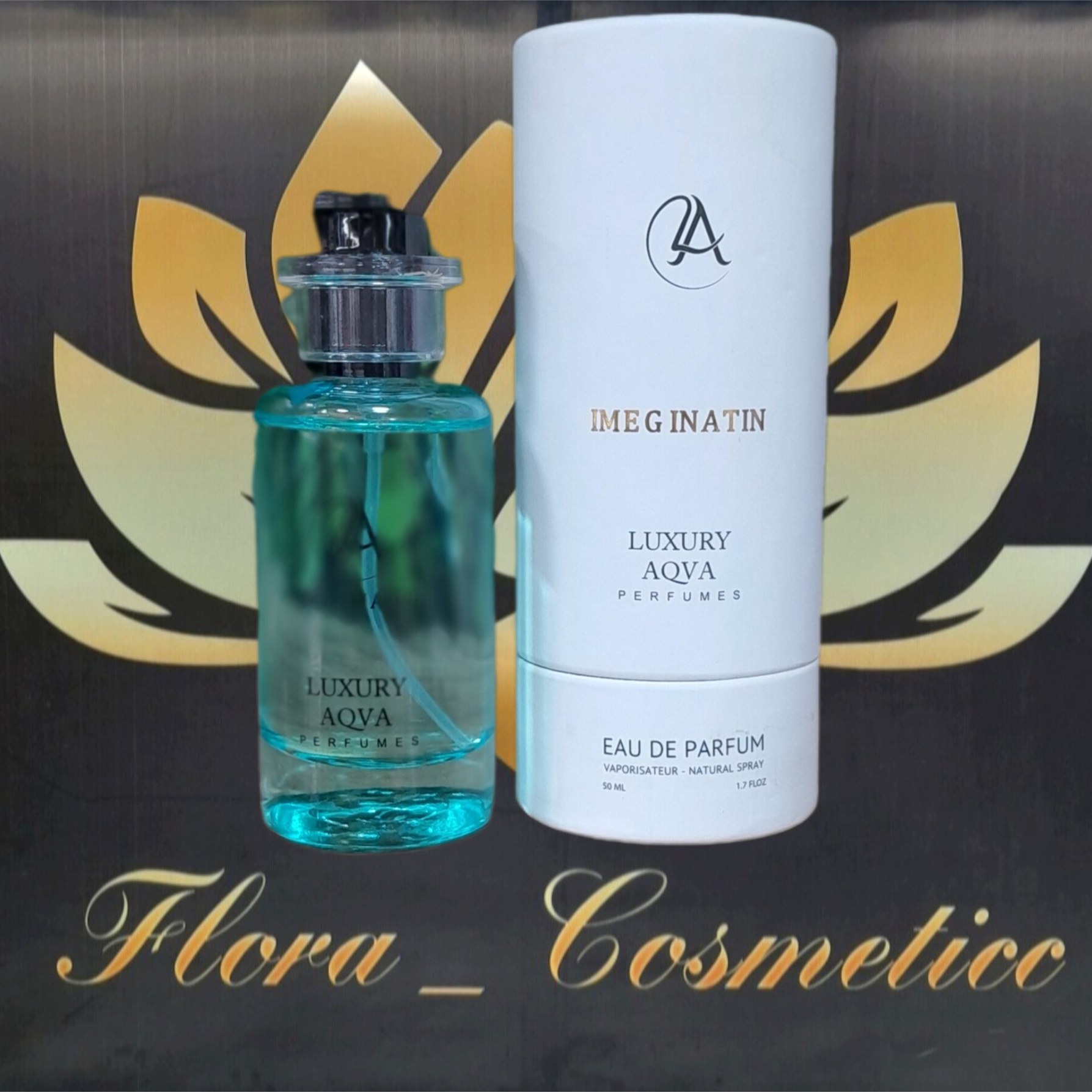 ادکلن مردانه ایمجیشین رایحه ی خنک و مرکباتی از برند لاکچری اکوا ( 50 ML )