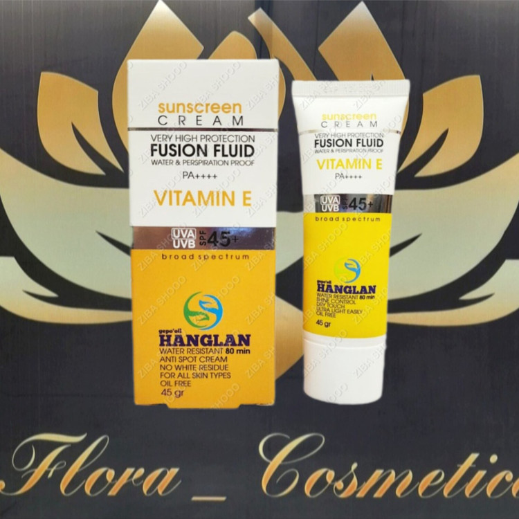 ضد آفتاب بی رنگ هانگلن فلوییدی با spf 45 مناسب انواع پوست ( 45 گرم )