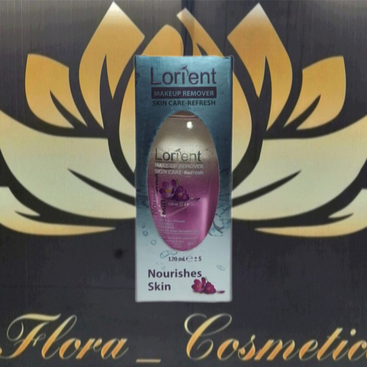 آرایش پاک کن و میسلار دو فاز لوریت مناسب چشم و لب و صورت ( 120 ML )