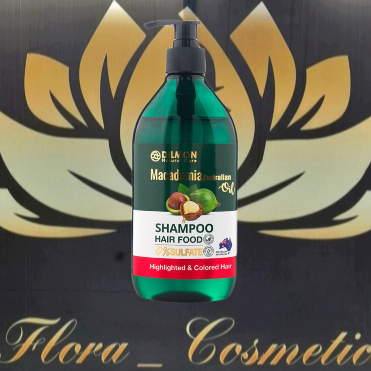 شامپو فری سولفات ماکادمیا دیلمون مناسب موهای رنگ شده و هایلایت شده ( 385 ML )