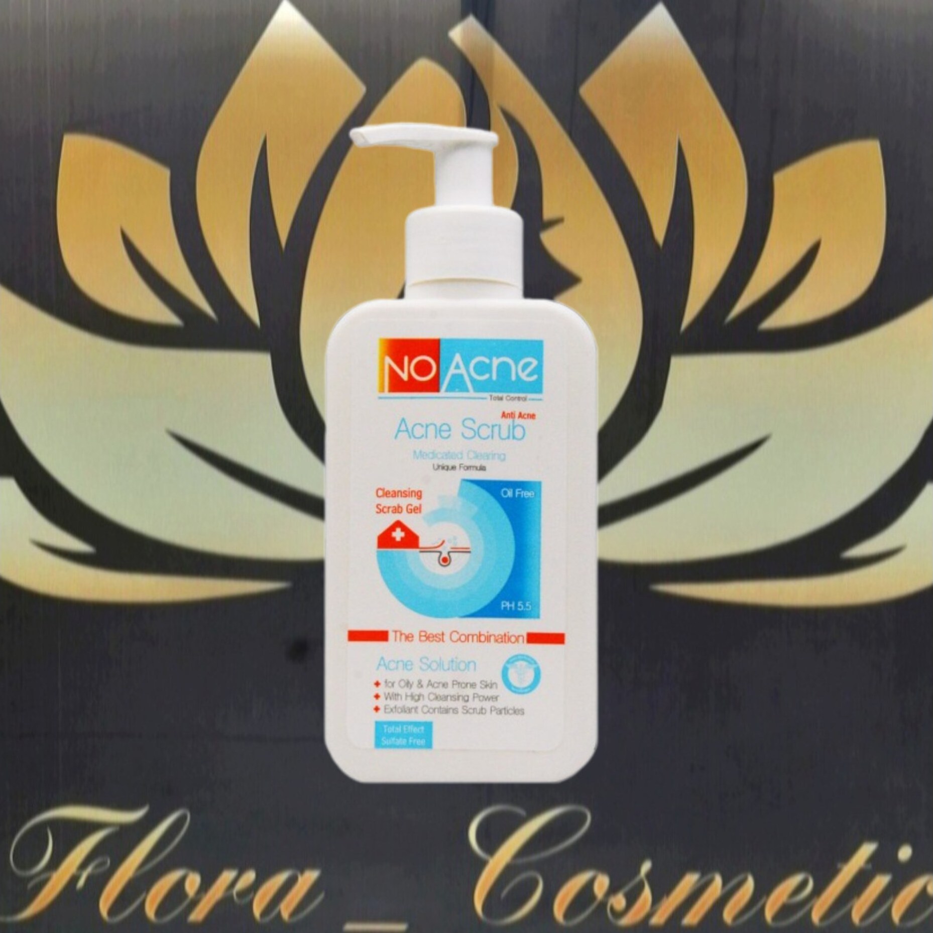 ژل شستشو ی صورت اسکراب دار و لایه بردار پوست نوآکنه مناسب پوست چرب و جوشدار ( 235 ML )