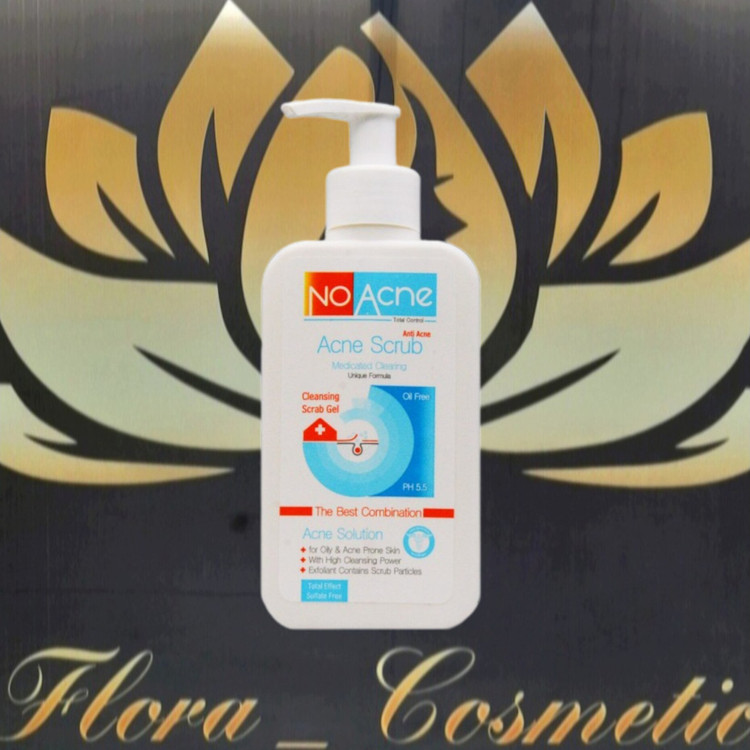 ژل شستشو ی صورت اسکراب دار و لایه بردار پوست نوآکنه مناسب پوست چرب و جوشدار ( 235 ML )