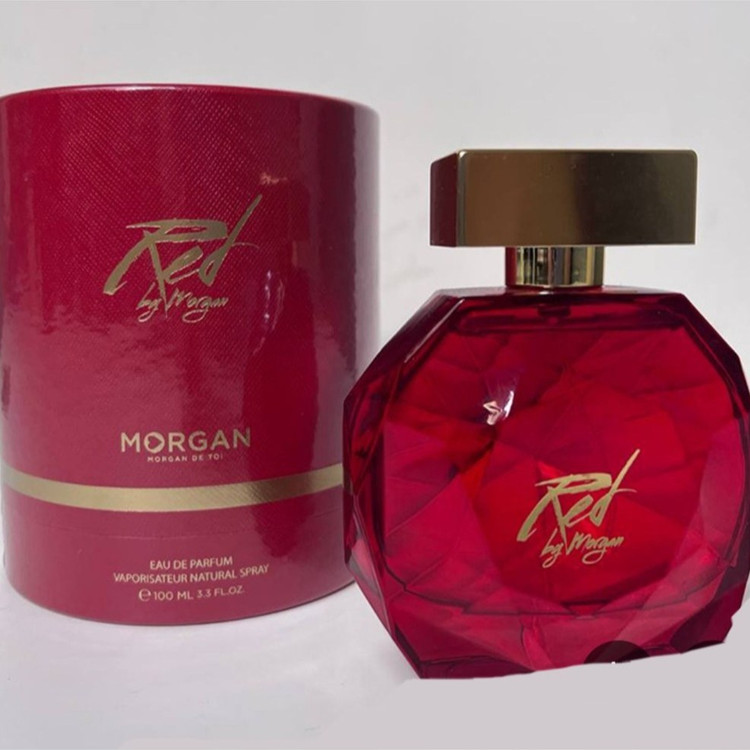 ادکلن ادوپرفیوم زنانه مورگان قرمز red طبع شرین و گلی 100ML