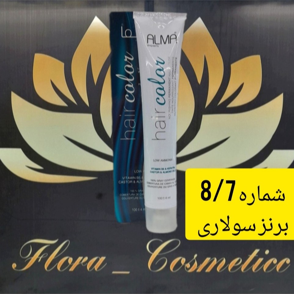 رنگ مو بدون آمونیاک آلما رنگ برنز سولاری