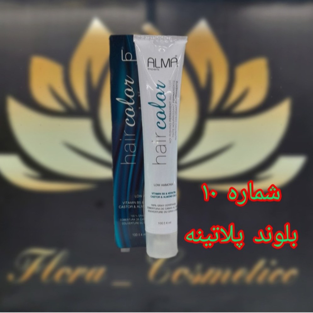 رنگ موی کم آمونیاک آلماا رنگ بلوند پلاتینه شماره 10