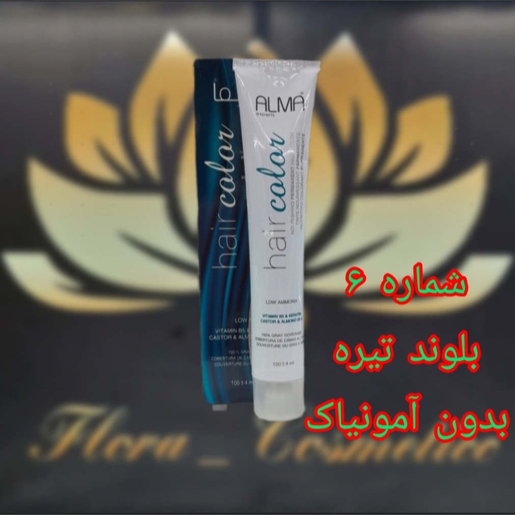 رنگ موی بدون آمونیاک آلماا رنگ بلوند تیره شماره 6