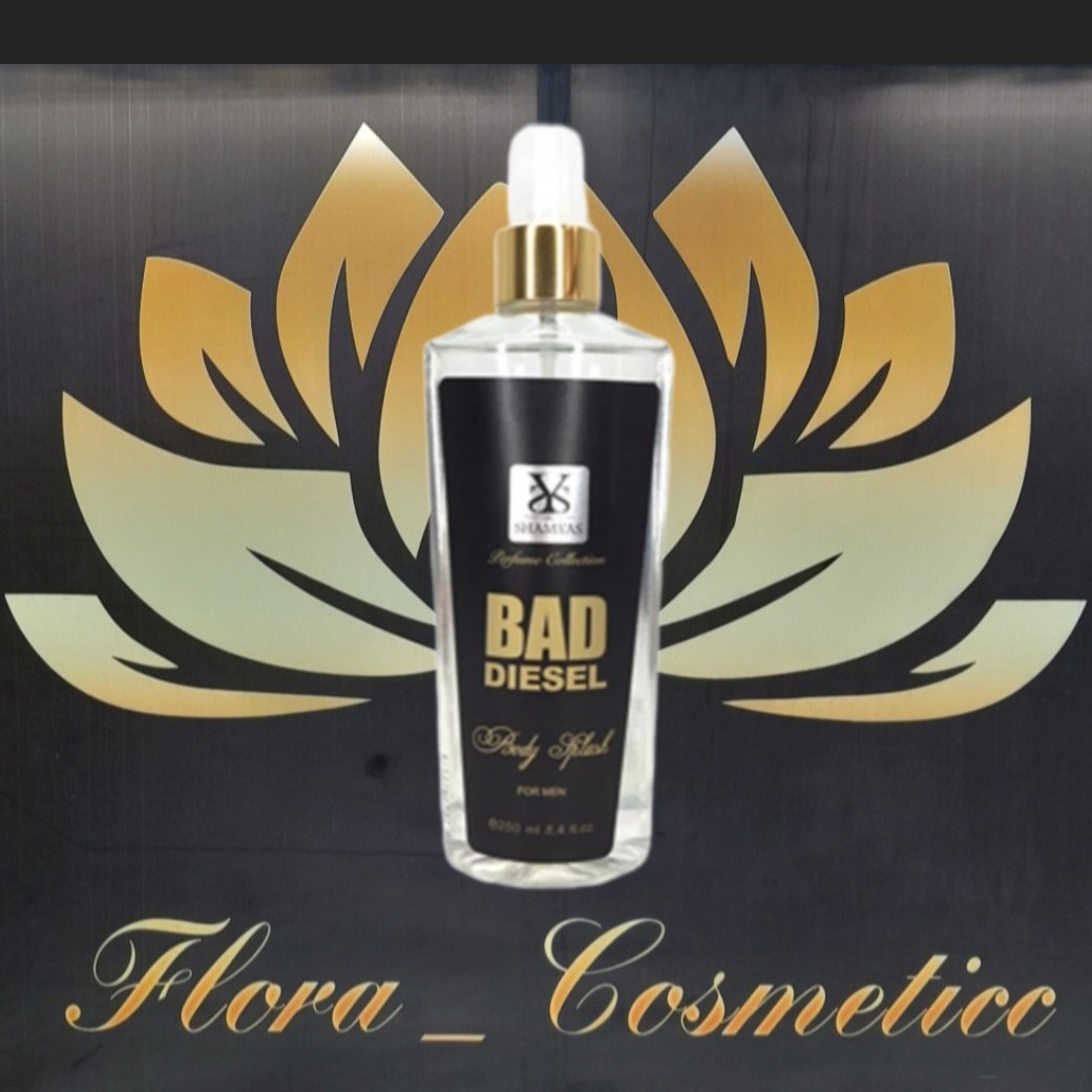 بادی اسپلش مردانه شمیاس مدل ( BAD DIESEL ) رایحه ی خنک و تلخ و ماندگاری بالا ( 250 ML )