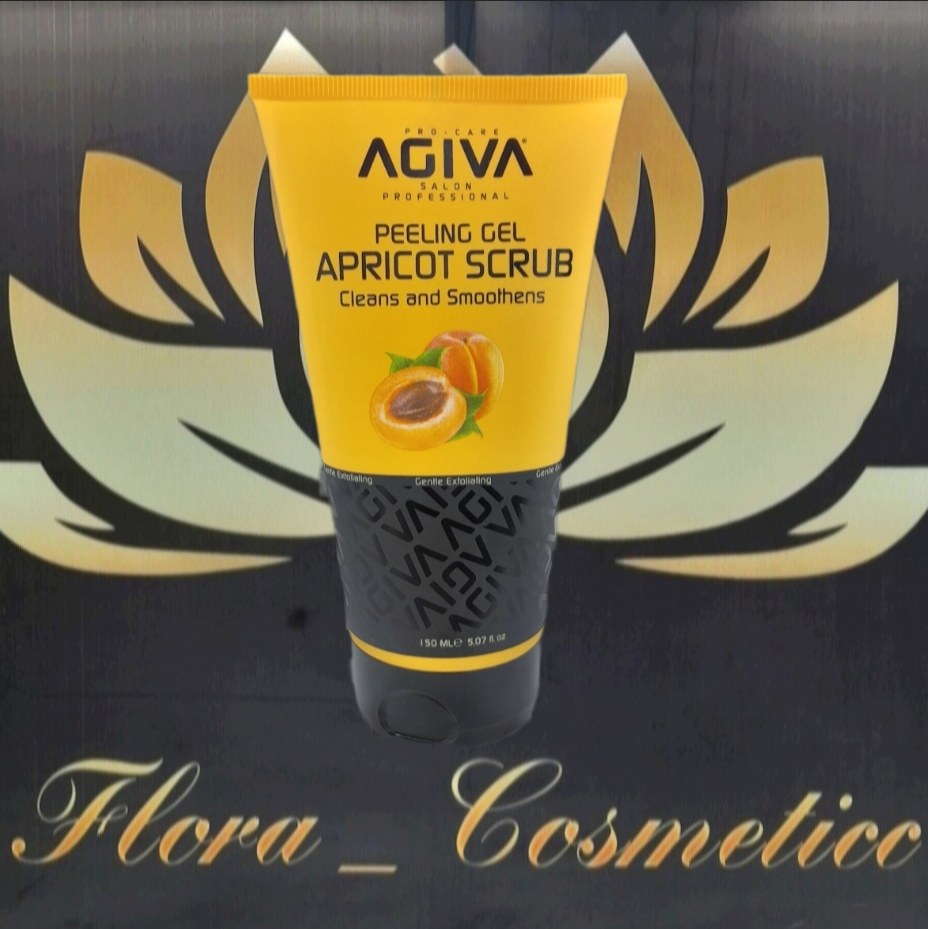 اسکراب و لایه بردار صورت آگیوا ( AGIVA ) با رایحه زردآلو مناسب برای انواع پوست ساخت کشور ترکیه ( 150 ML )