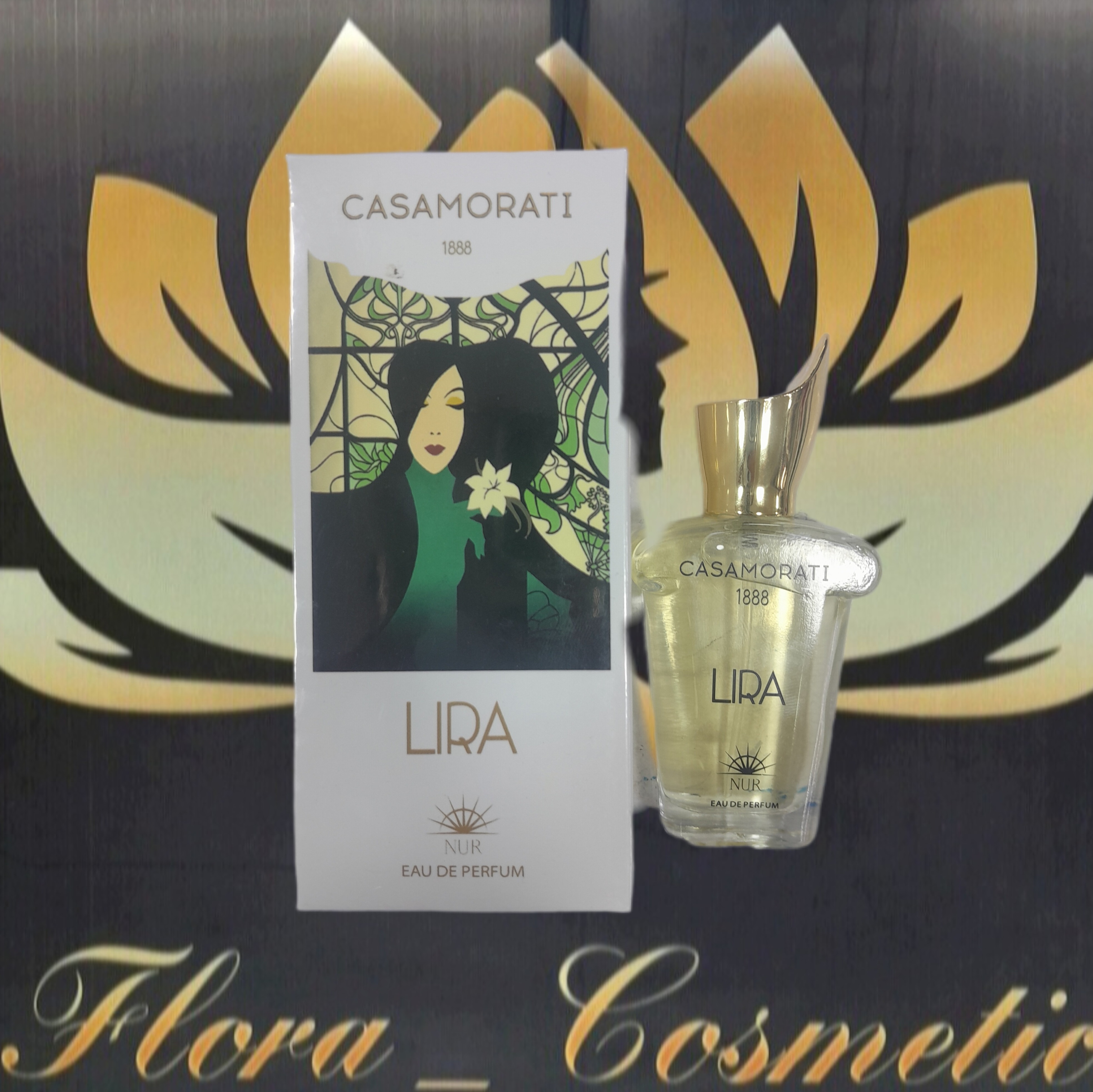 مینی ادکلن زنانه نور مدل کازاموراتی لیرا lira با حجم ( 25 میل )
