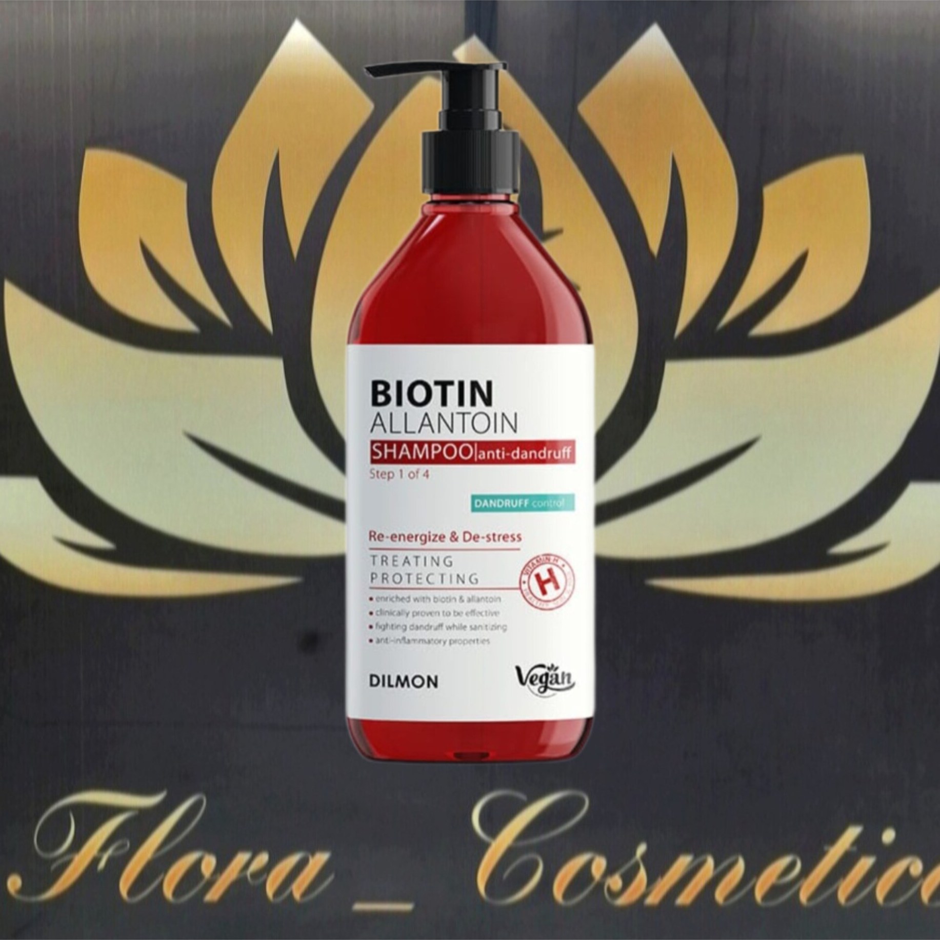 شامپو فری سولفات ضد شوره بیوتین و آلانتونین دیلمون ( 385 ML )