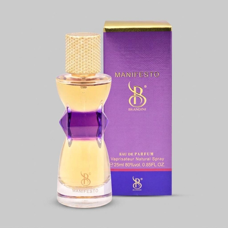 عطر جیبی برندینی مدل manifesto حجم 25 میلی لیتر